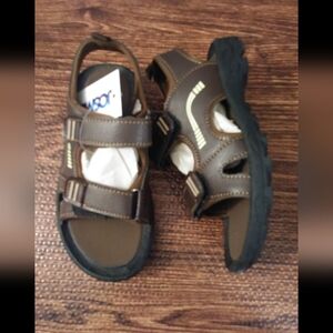 Josmo Brown Kids Sandals with Black Soles